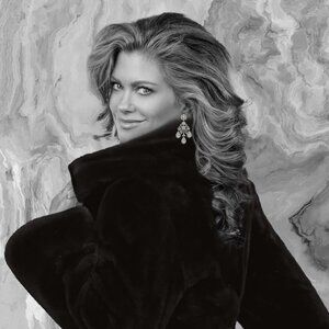 Kathy Ireland (Taiwan) Ladies Charcoal Light Gray Wrap Sweater Dress